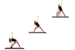 Le Triangle (Trikonasana), quelle belle posture pour travailler son équilibre physique, énergétique et spirituel! Tout le corps est sollicité afin de développer l'alignement des jambes, des hanches et des bras